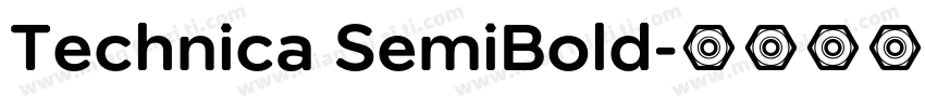 Technica SemiBold字体转换